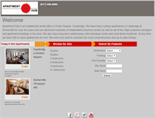 Tablet Screenshot of apartmenthub.com